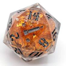 Load image into Gallery viewer, Fool's Gold (liquid core) - 23mm Oversized d20