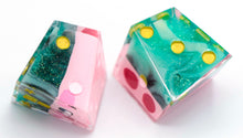 Load image into Gallery viewer, Kirby (mouthful of caribbean night) - Chiral d6 Pair