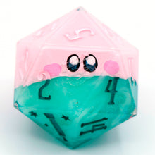 Load image into Gallery viewer, Kirby (mouthful of oasis) - 23mm Oversized d20