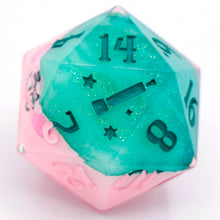 Load image into Gallery viewer, Kirby (mouthful of oasis) - 23mm Oversized d20