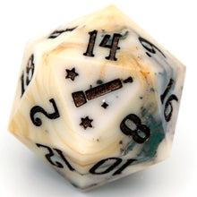 Load image into Gallery viewer, Moss Marble - 23mm Oversized d20