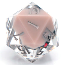 Load image into Gallery viewer, Poochyena, but having a lie down - 23mm Oversized d20