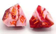 Load image into Gallery viewer, Raspberry Charlotte - Daggerheart d12 Pair