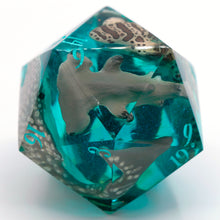 Load image into Gallery viewer, Sharks! - 60mm d20