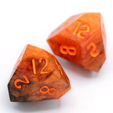 Load image into Gallery viewer, The Flames Consume - Daggerheart d12 Pair