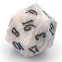 Load image into Gallery viewer, Rose Marble - 23mm Oversized d20