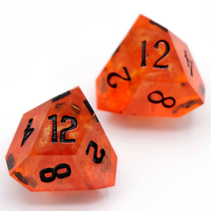 Aflame - Daggerheart d12 Pair