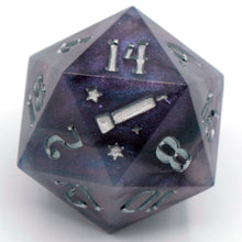 Load image into Gallery viewer, Amethyst Moon  - 23mm Oversized d20
