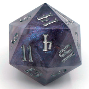 Amethyst Moon  - 23mm Oversized d20