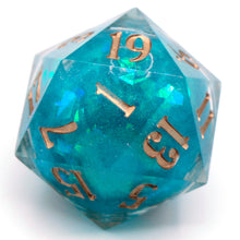 Load image into Gallery viewer, At Sea (liquid core) - 27mm Chonk d20
