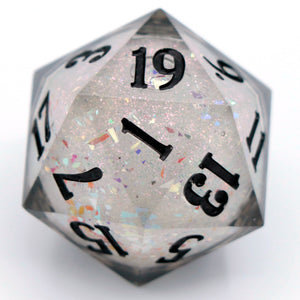 Bone Magic (liquid core) - 27mm Chonk d20