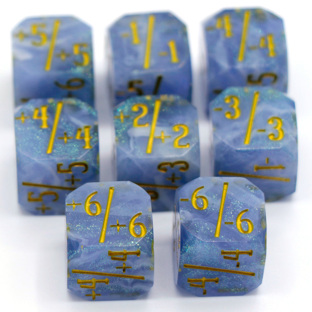Divination - 8d6 MtG Counter Set