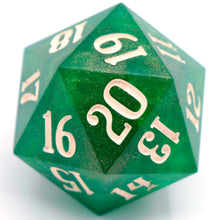Load image into Gallery viewer, Emerald  - Spindown d20
