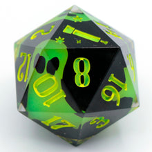 Load image into Gallery viewer, Glow Ghosts (Yellow) - 27mm d20 Chonk
