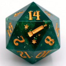 Load image into Gallery viewer, Jade &amp; Gold - d20 Single
