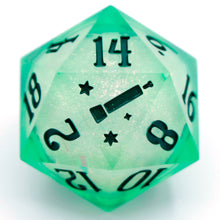 Load image into Gallery viewer, Jade Energy (liquid core) - 23mm Oversized d20
