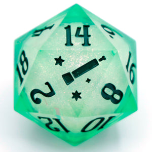 Jade Energy (liquid core) - 23mm Oversized d20