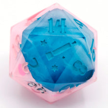 Load image into Gallery viewer, Kirby (mouthful of sky) - 23mm Oversized d20
