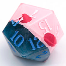 Load image into Gallery viewer, Kirby (mouthful of dreamscape) - 27mm Chonk d20
