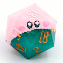 Load image into Gallery viewer, Kirby (mouthful of pirates' booty) - 23mm Oversized d20
