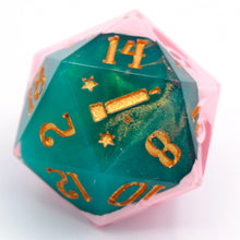 Load image into Gallery viewer, Kirby (mouthful of pirates' booty) - 23mm Oversized d20
