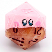 Load image into Gallery viewer, Kirby (mouthful of sunspot) - 23mm Oversized d20
