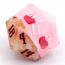 Load image into Gallery viewer, Kirby (mouthful of sunspot) - 23mm Oversized d20
