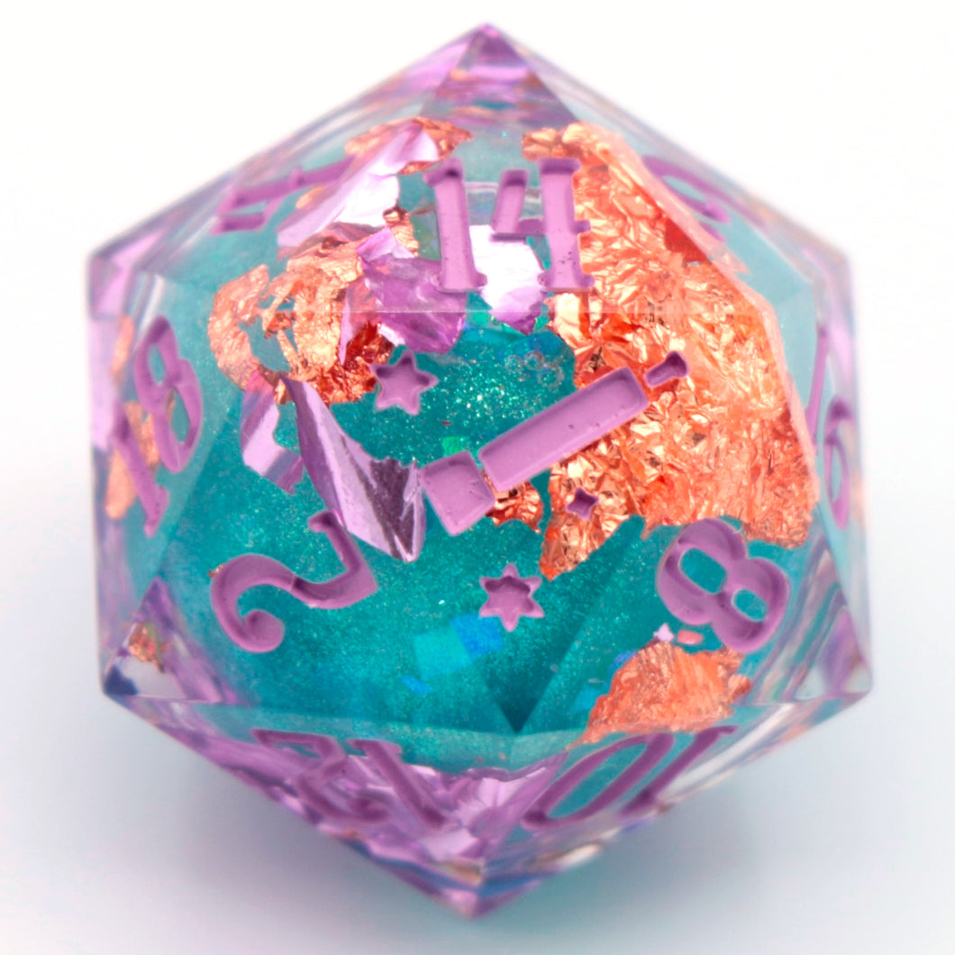 Mermaid (liquid core) - 23mm Oversized d20
