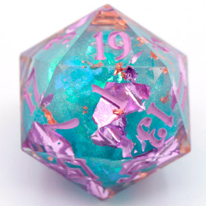 Mermaid (liquid core) - 23mm Oversized d20