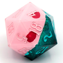 Load image into Gallery viewer, Kirby (mouthful of ocean trench) - 27mm Chonk d20
