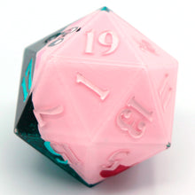 Load image into Gallery viewer, Kirby (mouthful of ocean trench) - 27mm Chonk d20
