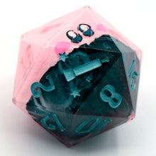 Load image into Gallery viewer, Kirby (mouthful of stormy seas) - 23mm Oversized d20
