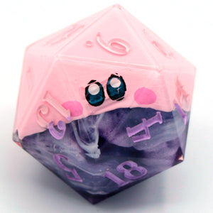 Kirby (mouthful of twilight) - 23mm Oversized d20