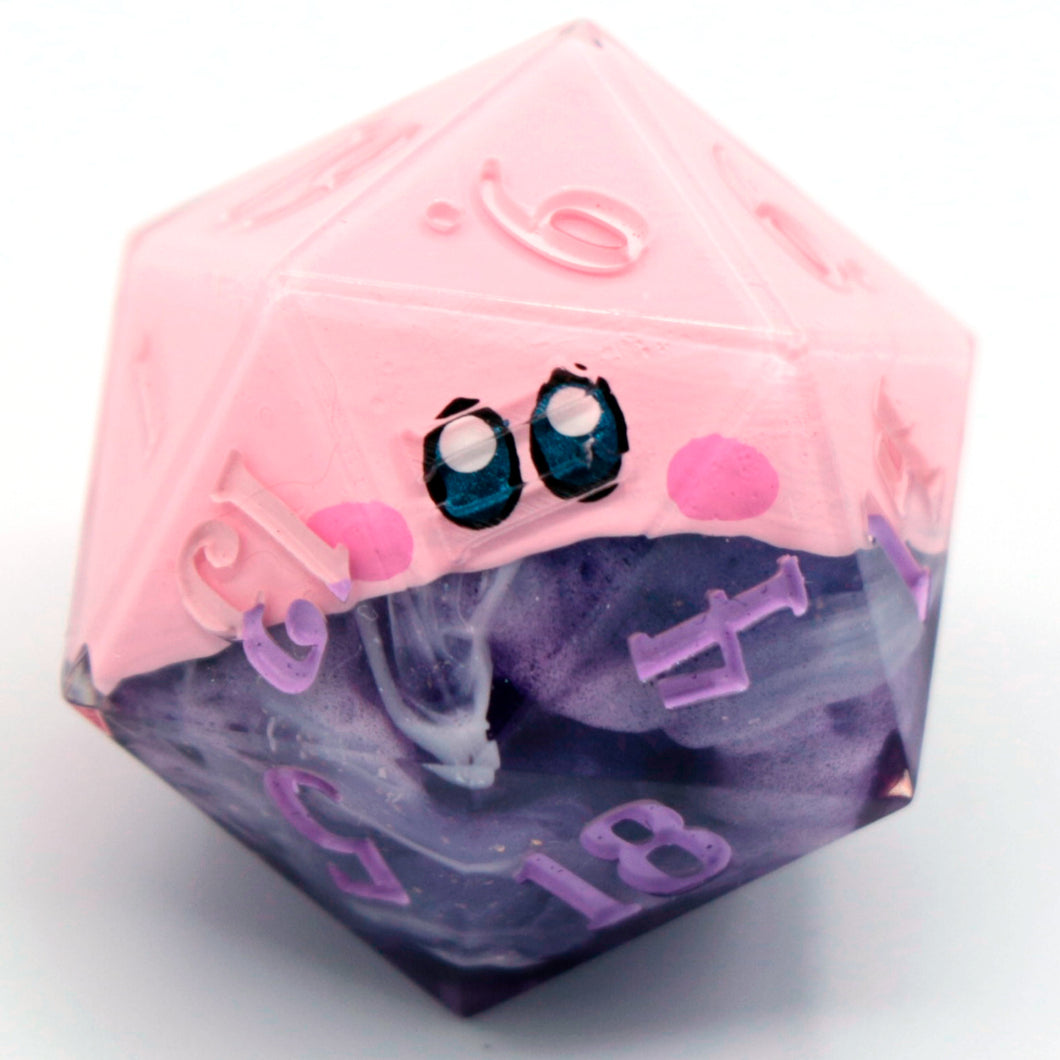 Kirby (mouthful of twilight) - 23mm Oversized d20