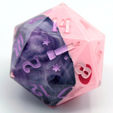 Load image into Gallery viewer, Kirby (mouthful of twilight) - 23mm Oversized d20
