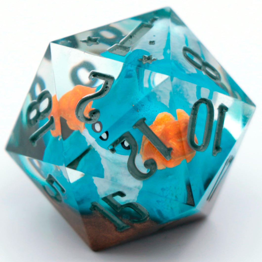 Mudkip  - 23mm Oversized d20