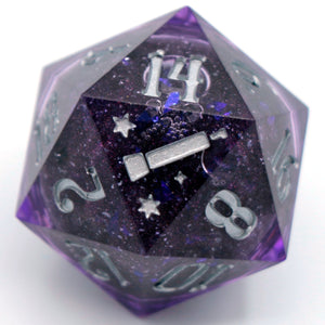 Night (liquid core) - 27mm Chonk d20