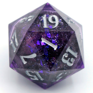 Night (liquid core) - 27mm Chonk d20