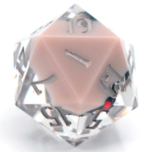 Load image into Gallery viewer, Poochyena, but having a lie down  - 23mm Oversized d20
