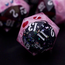 Load and play video in Gallery viewer, Kirby (inhaling the void) - 27mm Chonk d20 (liquid core)
