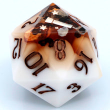 Load image into Gallery viewer, Roasted Marshmallows - 23mm Oversized d20
