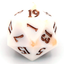 Load image into Gallery viewer, Roasted Marshmallows - 23mm Oversized d20

