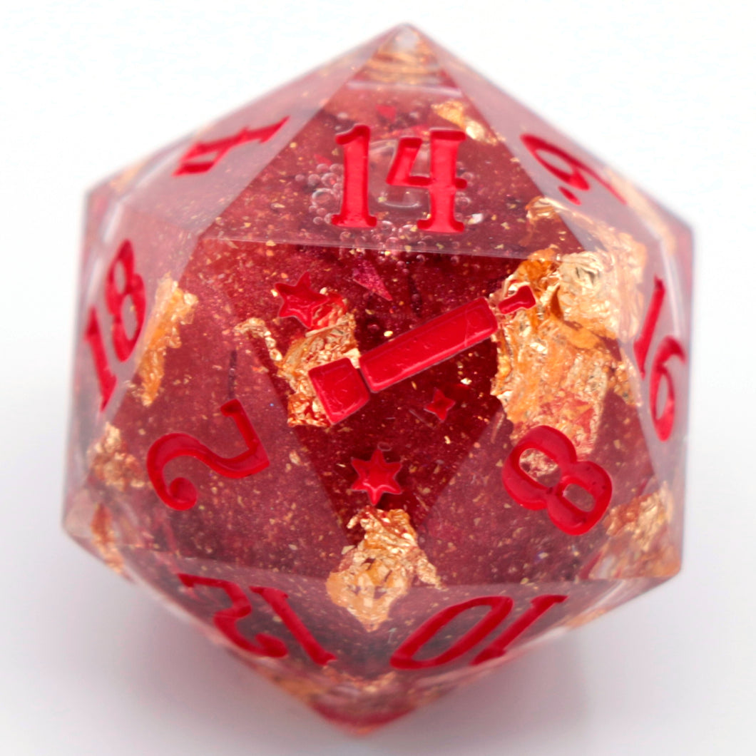 Royal Blood (liquid core) - 27mm Chonk d20