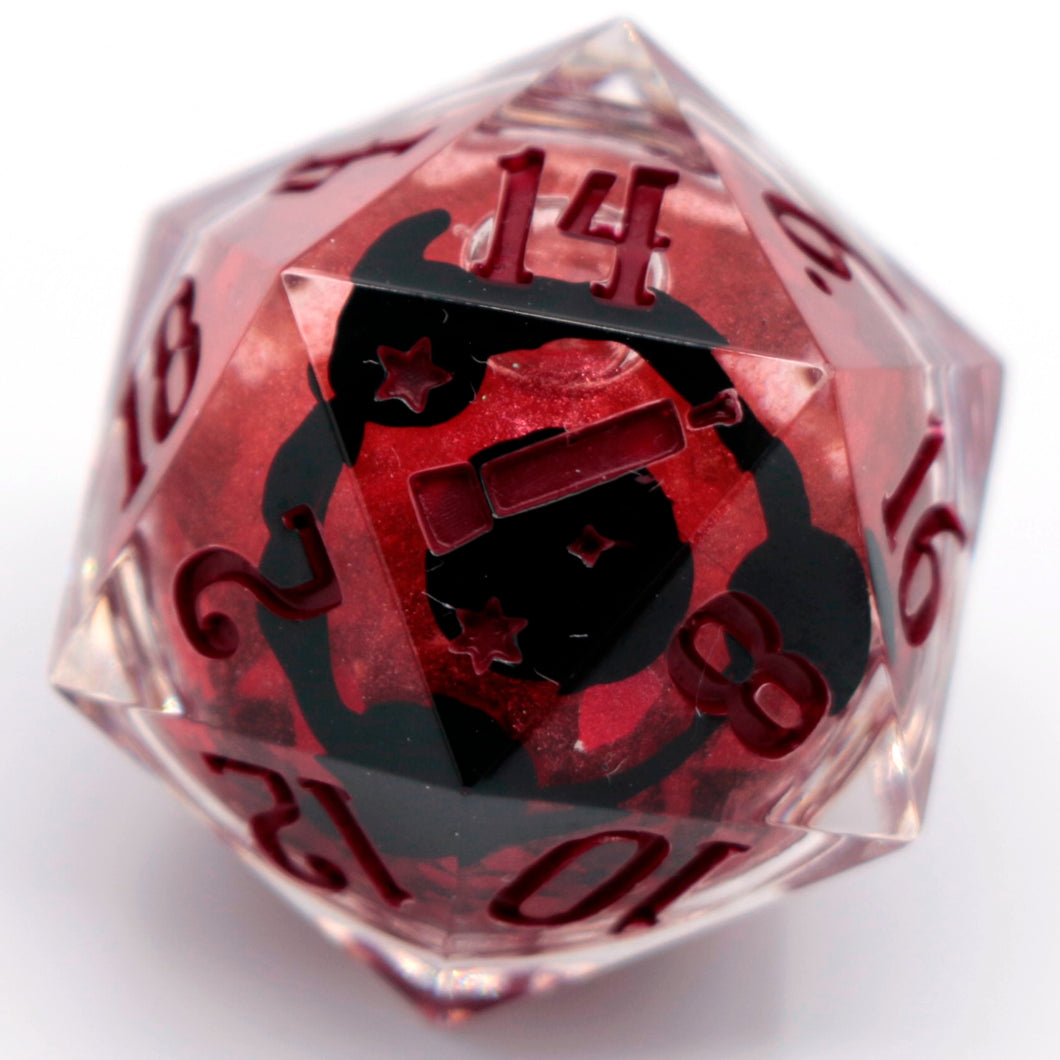 Sharingan (liquid core) - 23mm Oversized d20