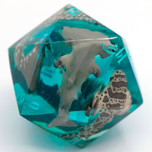 Load image into Gallery viewer, Sharks! - 60mm d20
