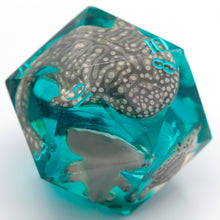 Load image into Gallery viewer, Sharks! - 60mm d20
