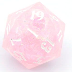 Soft Pink (liquid core) - 23mm Oversized d20