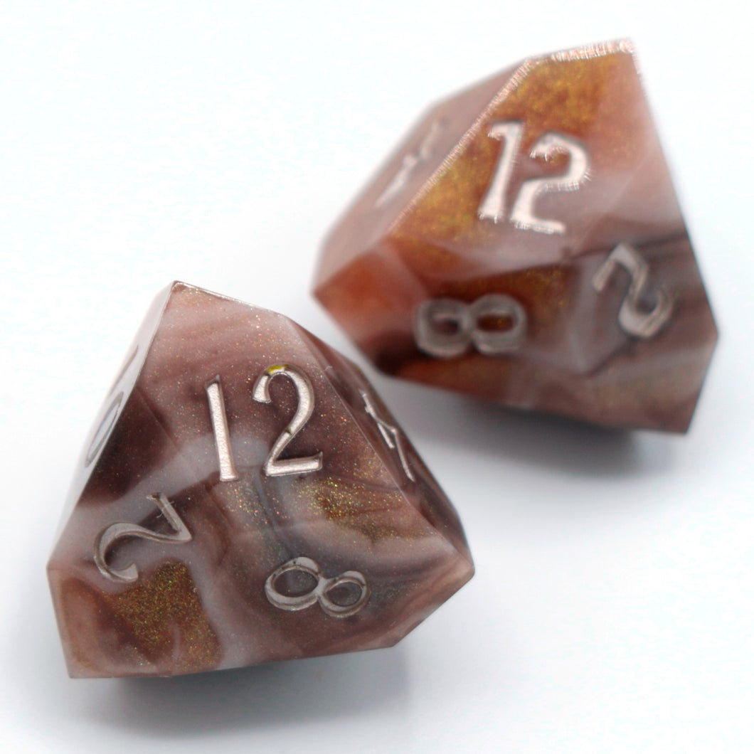 Spiked Coffee - Daggerheart d12 Pair