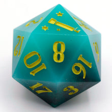 Load image into Gallery viewer, Tropical Night  - 23mm Oversized d20
