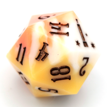 Load image into Gallery viewer, Candy Corn  - 23mm Oversized d20
